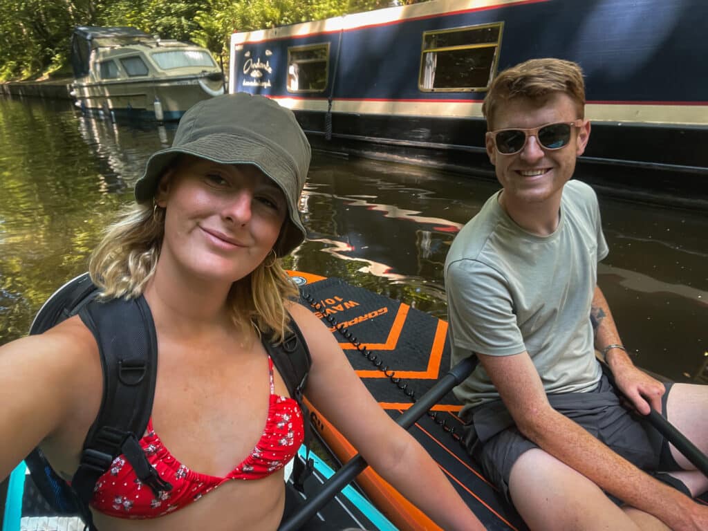 paddle boarding